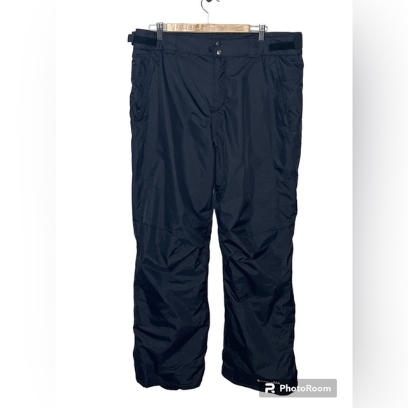 Columbia Omni Tech Black Imperfection Winter Snowboarding Pants Sz Large